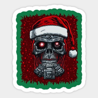 Robo-Zombie Santa Sticker